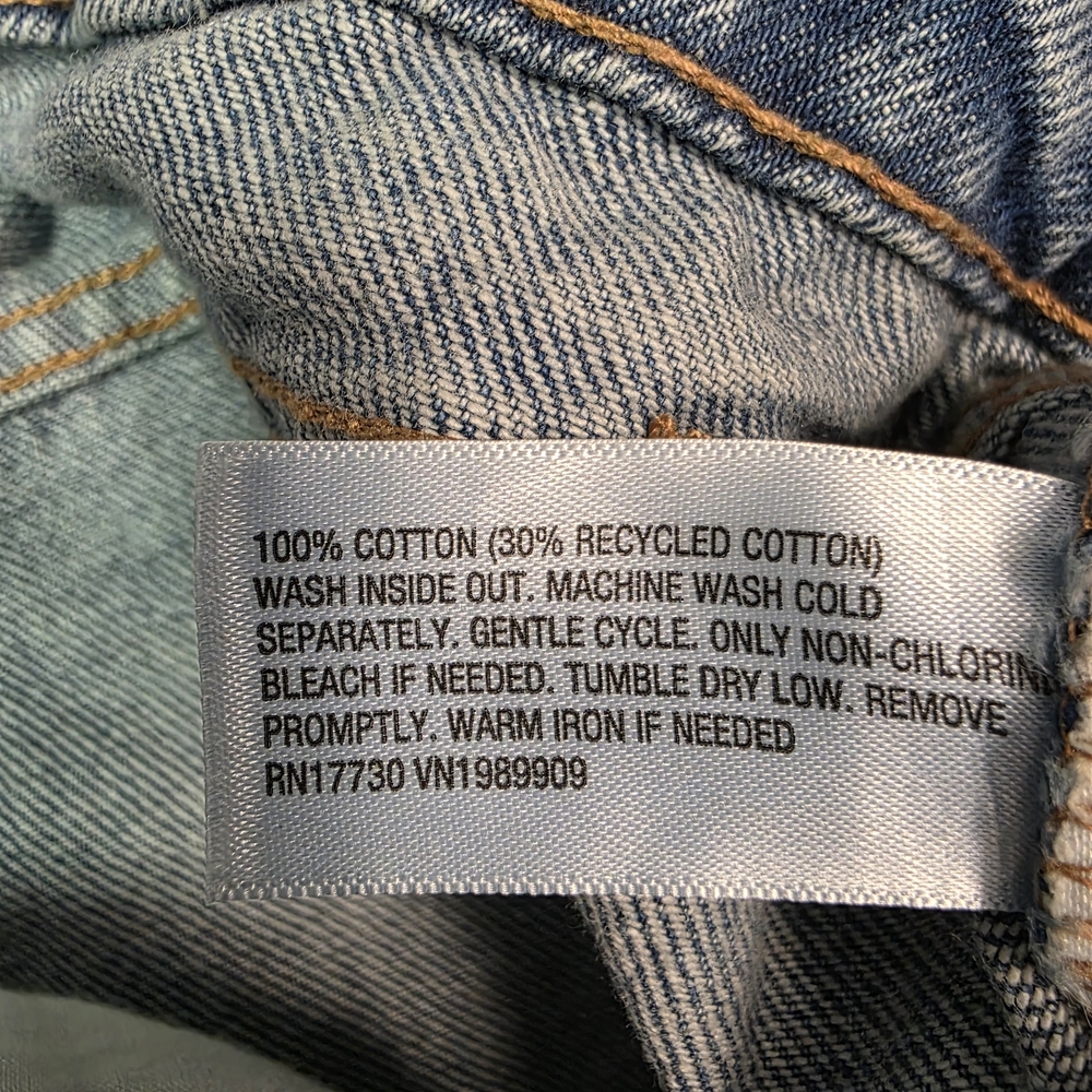 Wild Fable Women's Rigid Mid-Rise Relaxed Straight Dad Jeans Medium Wash Size 17 - Picture 9 of 9